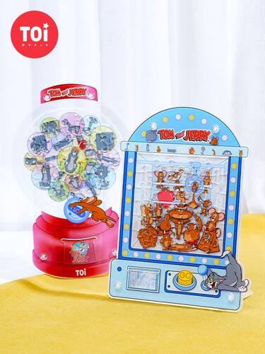 TOI图益猫和老鼠亚克力正版拼图成人减压解闷立体diy玩具创意摆件