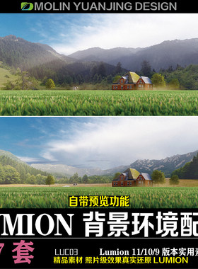 Lumion场景源文件Sketchup配景模型渲染背景贴图Lumion场景素材