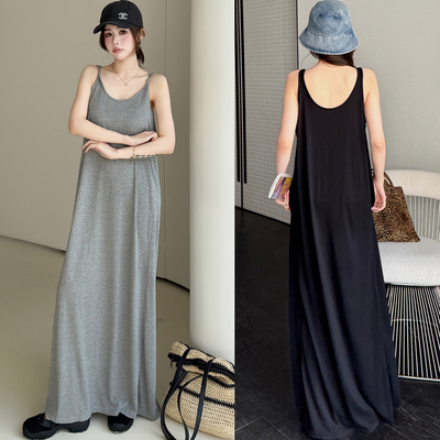 孕妇慵懒风显瘦宽松大码连衣裙