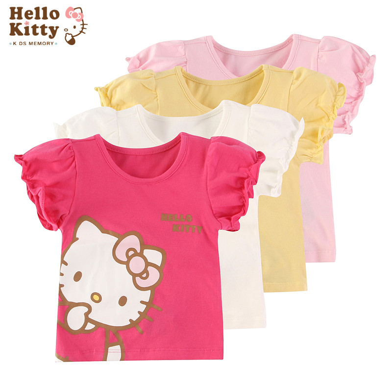 HELLOKITTY正品夏季圆领短袖T恤