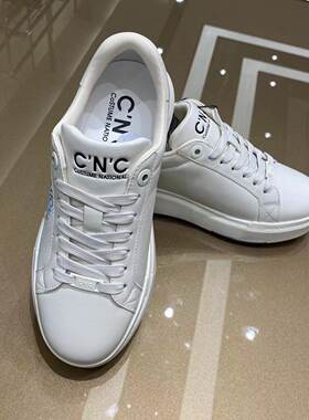 CNC男鞋2023年新款现货进口牛皮牛白色涂鸦休闲时尚轻奢运动板鞋
