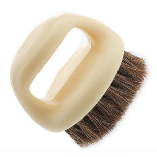 满19包邮马蹄形马毛刷子清洁鞋刷马鬃毛指环圆头软毛白猪鬃毛刷子