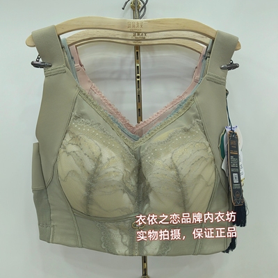窈窕身姿正品5381无钢圈薄定型C杯5排扣聚拢加高侧收调整型文胸