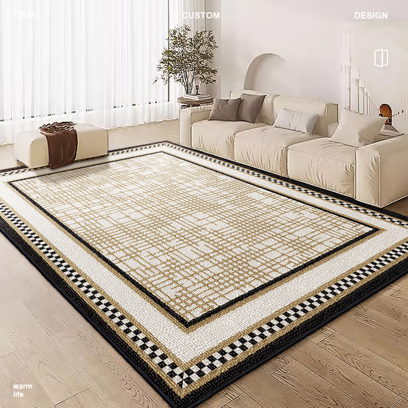 现代轻奢地毯客厅卧室家用室内高级感沙发茶几防滑耐脏加厚地毯垫