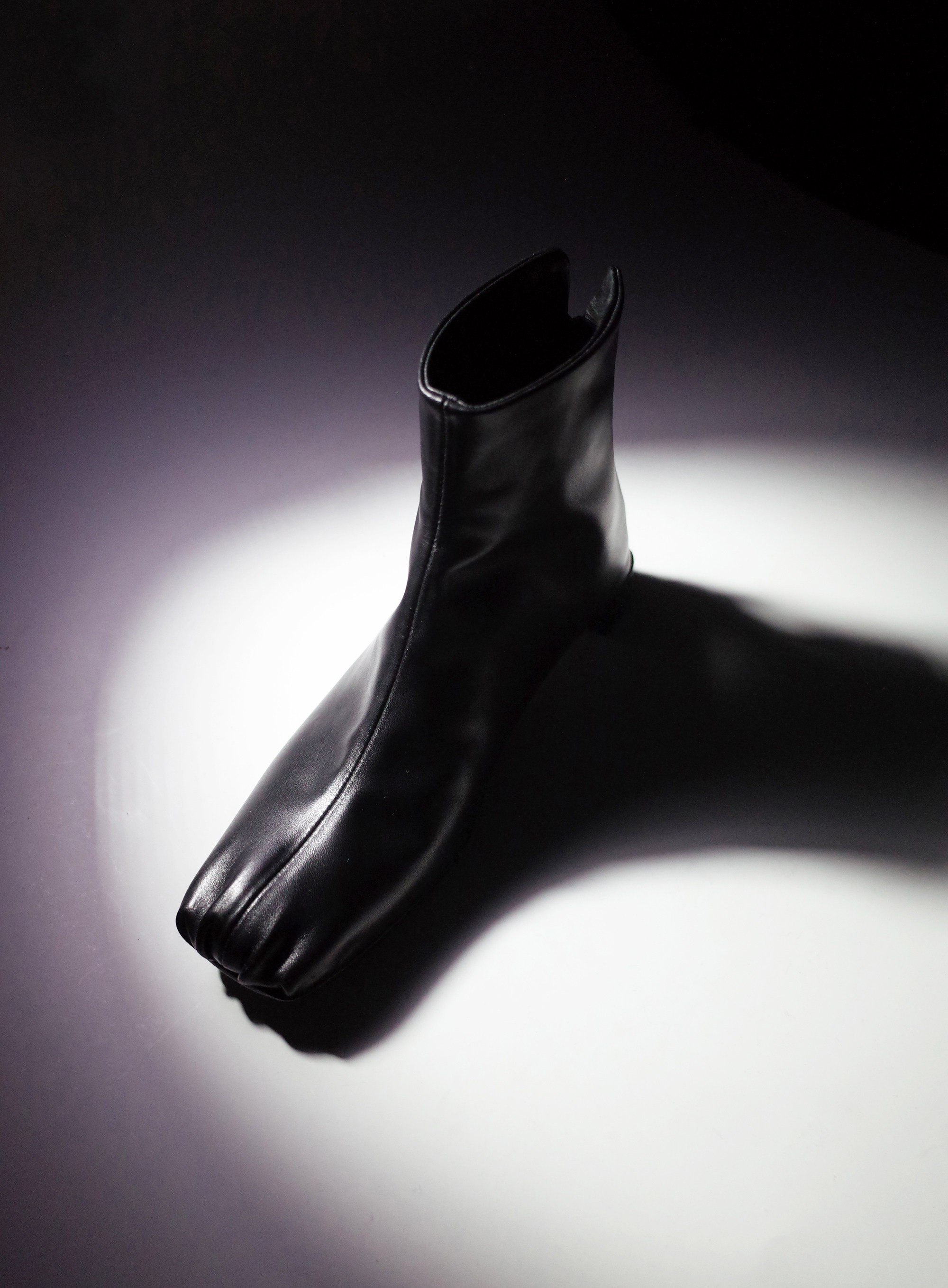 短靴拉链靴中跟HOMEWORK