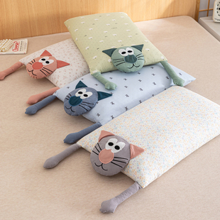 2025新款全荞麦枕颈椎枕艾草骨头枕反弓颈椎保健枕家用枕头可拆洗