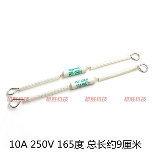 电饭煲电饭锅陶瓷过热熔断器温度保险丝管165度 10A 165℃ RF250V