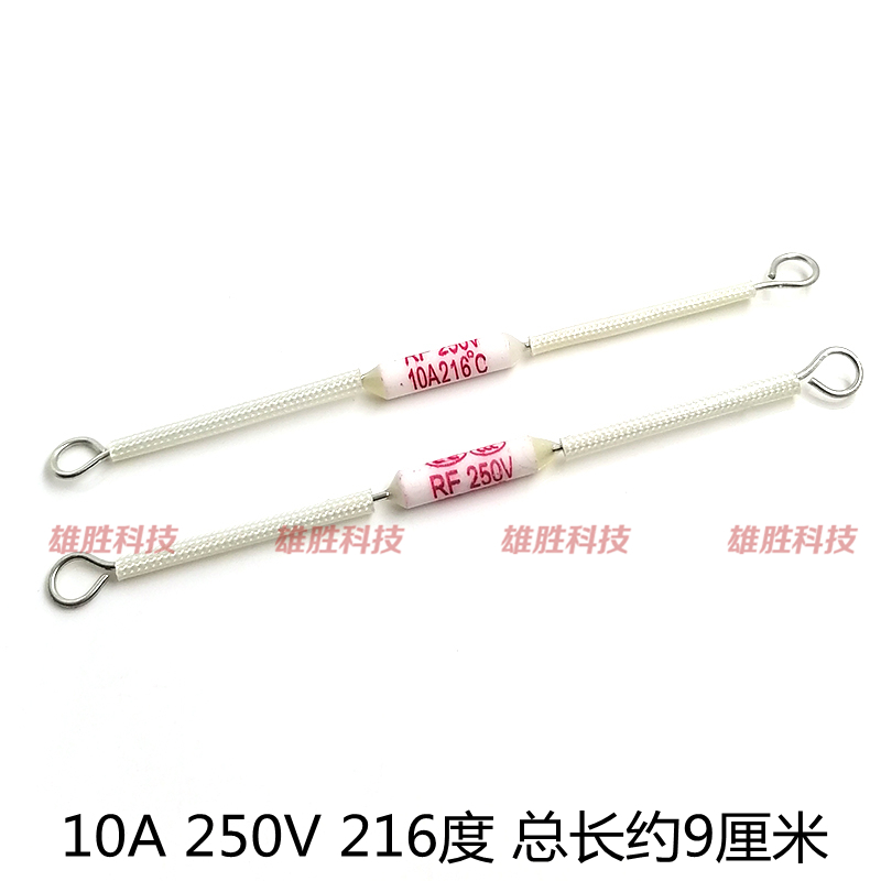 电饭锅煲陶瓷过热熔断器电阻RF温度保险管丝10A 216℃ 250V 216度-封面