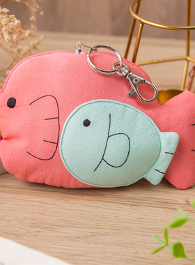 清仓特价 赔本处理 620106 可爱卡通鱼儿可伸缩公交卡套包包挂件