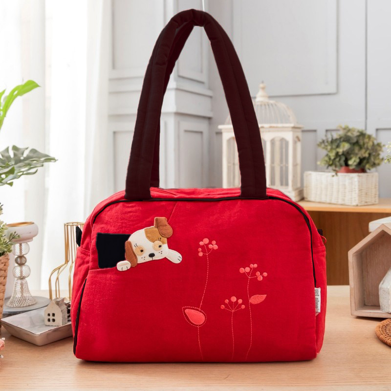 特价清仓 PETSHOP DOBG-017 可爱卡通小狗纯棉布艺手提包女士包