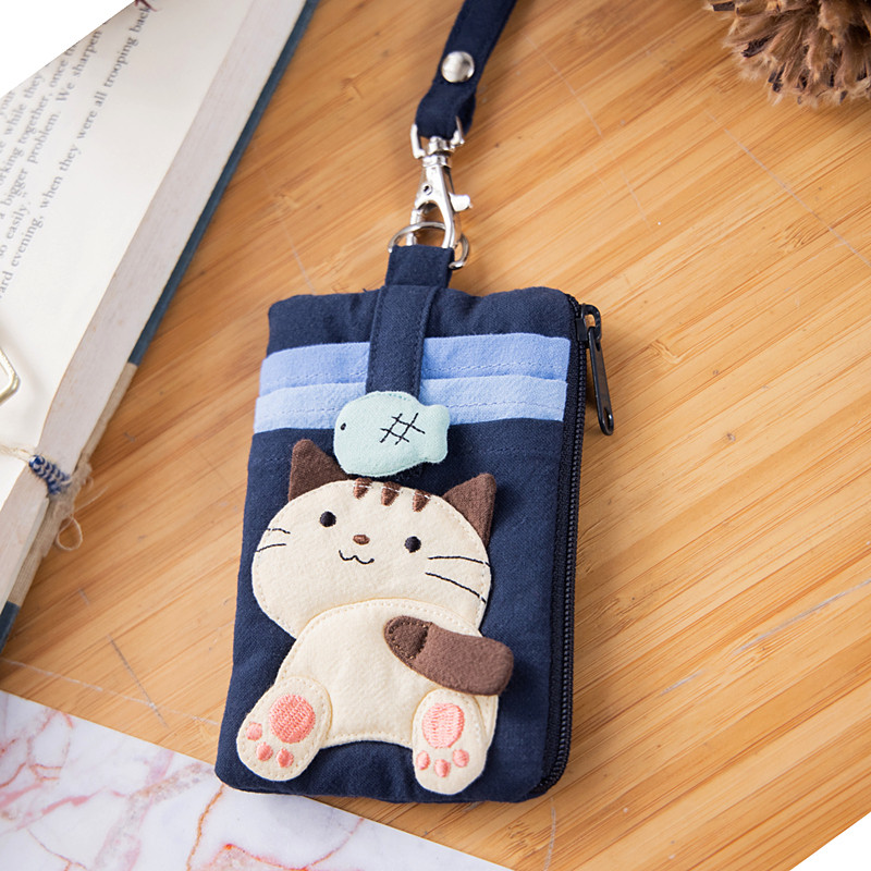 台湾啵啵猫 620155 可爱猫咪纯棉布卡套卡通学生多层卡包可挂脖子,箱包皮具/热销女包/男包,卡套,淘宝优惠券,粉丝福利购,淘宝优惠卷