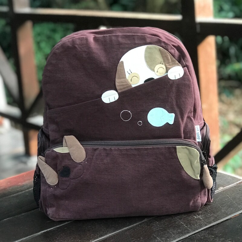 清仓特价 PETSHOP DBG-303 可爱小狗小鱼儿双肩包帆布后背包书包
