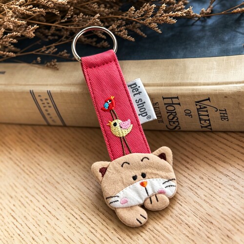 特价 PETSHOP NCZ-632 可爱猫咪钥匙扣 棉布包女生包挂件装饰个性