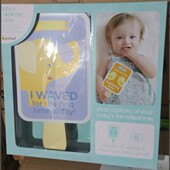 Pearhead礼物宝宝满月衣服贴创意动物拍照纪念毛毯贴 清仓甩卖