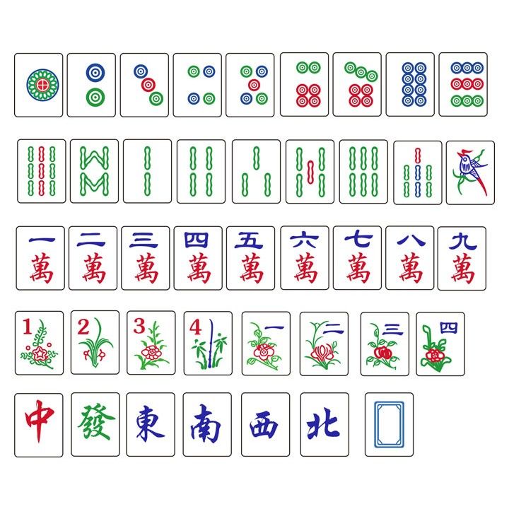 传统麻将CDR矢量素材棋牌娱乐麻将素材设计素材