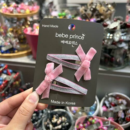 韩国bebeprince体蝴蝶对夹BB夹