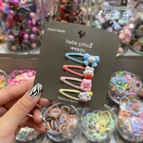 韩国卡通爱心动物百搭发夹BB夹