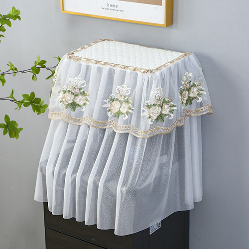 茶吧机罩防尘盖布饮水机罩蕾丝