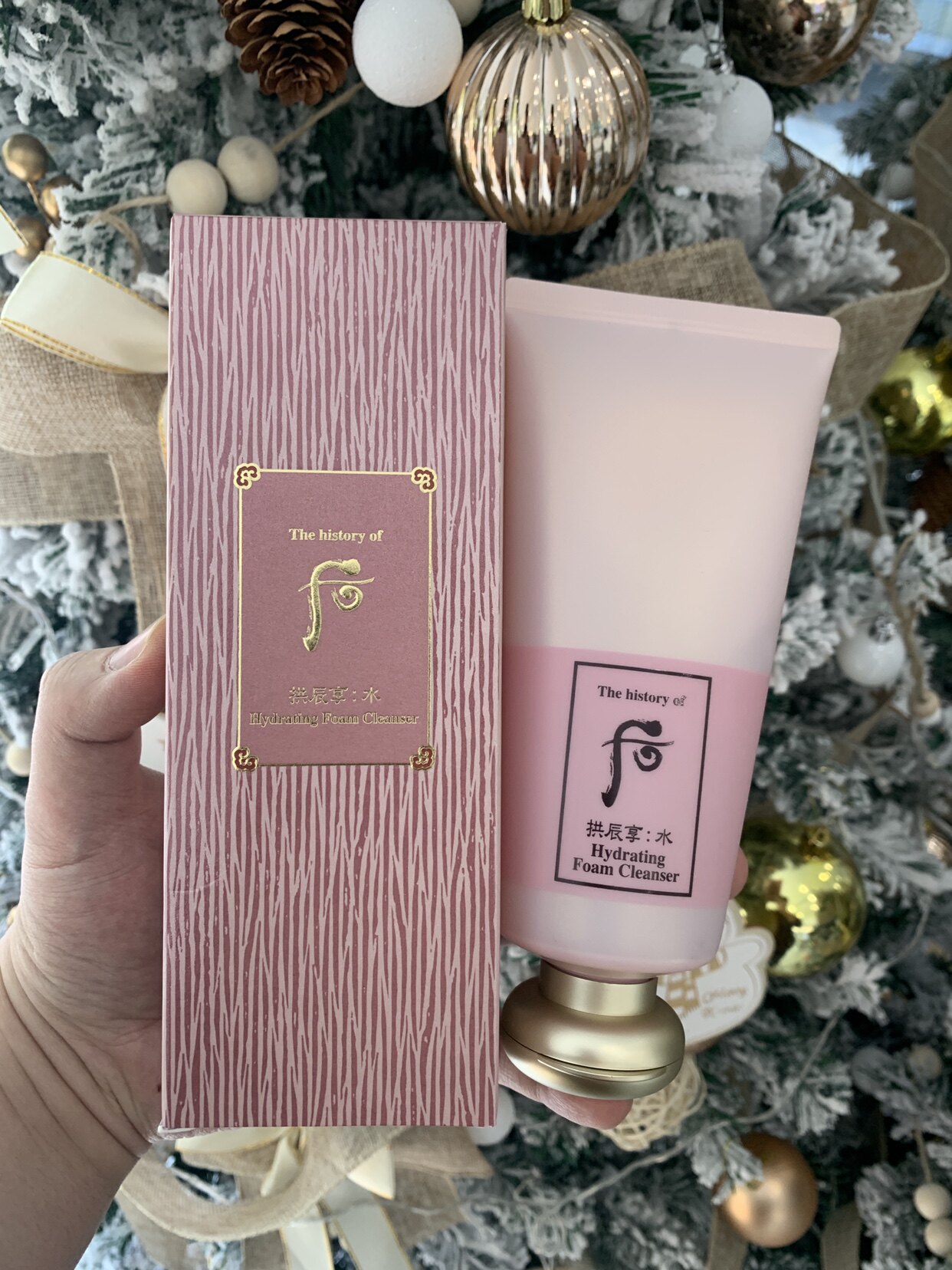 国内柜台Whoo后拱辰享水沄清透洁肤露180ml泡沫洗面奶控油保湿型