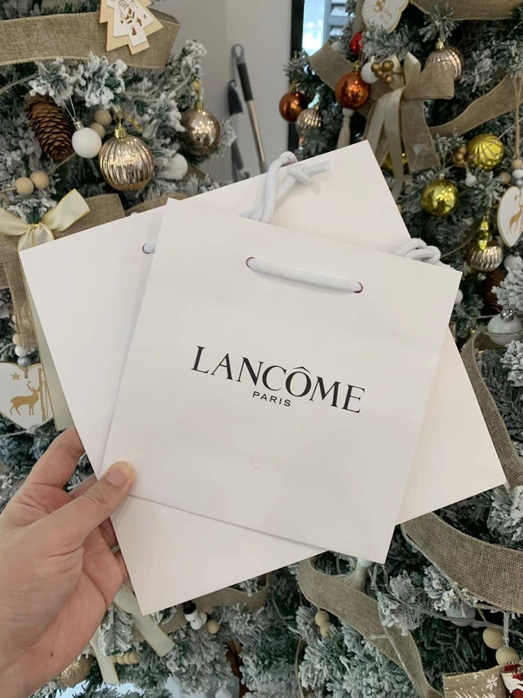正品兰蔻LANCOME口红香水化妆品手提购物纸袋大中小号包装礼品袋