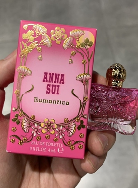 正品Q版小样Anna Sui安娜苏花漾年华幸运精灵女士淡香水EDT 4ml