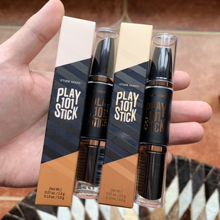 爱丽小屋pony推荐双头双色高光阴影修容棒女新款卧蚕笔遮瑕防水01