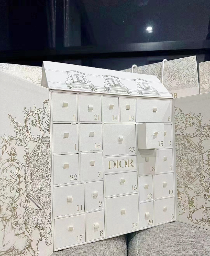 Dior/迪奥2023年圣诞限量倒数计时日历香水蜡烛口红香水套装礼盒