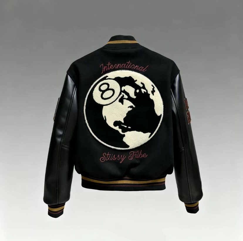 【vibe小子出品】 美式刺绣棒球服外套潮流嘻哈痞帅高街飞行夹克