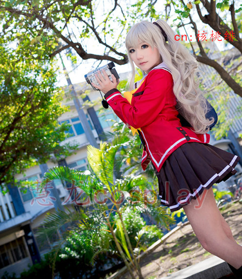 特价charlotte夏洛特cos 友利奈绪cos 校服 cosplay服装现货包邮