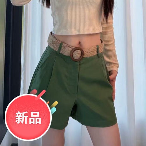 【质感亚麻】美国出口原单 夏装 纯色休闲百搭清凉宽松阔腿裤 女