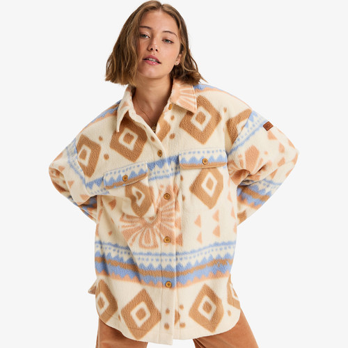 【复古图案】澳洲出口原单 秋冬新款 加绒单排扣宽松开衫外套 女