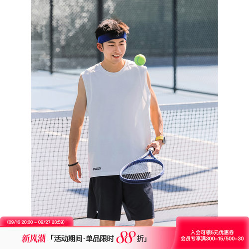 吕小虎宽松休闲运动分割套头背心