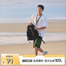 吕小虎简约刺绣防皱短袖t恤衫男款夏季潮牌原创男装开叉白色上衣