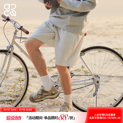 ACTUP夏季抗皱针织运动五分裤