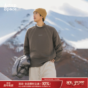 T恤男内搭打底衫 德绒长袖 宽松卫衣半高领上衣 秋冬季 吕小虎ACTUP