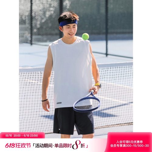 吕小虎宽松休闲运动分割套头背心
