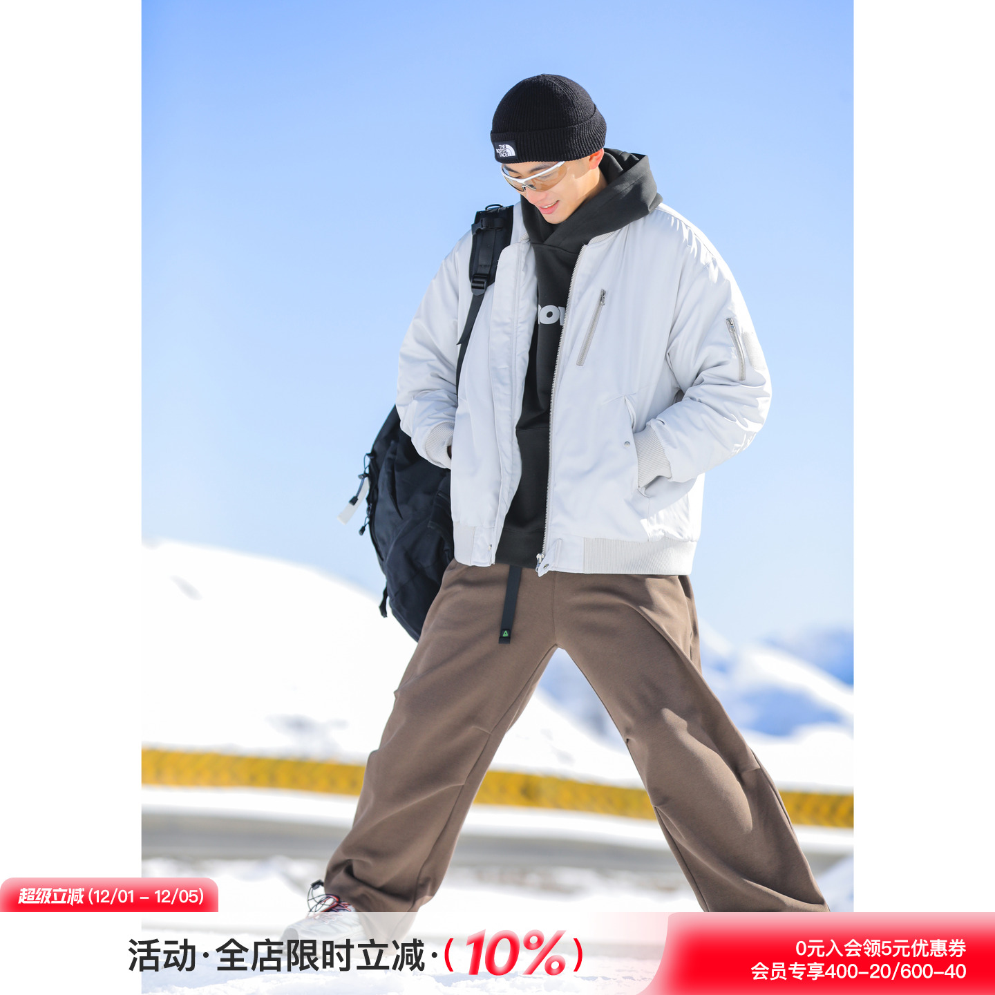 吕小虎美式加厚保暖多口袋棉衣男