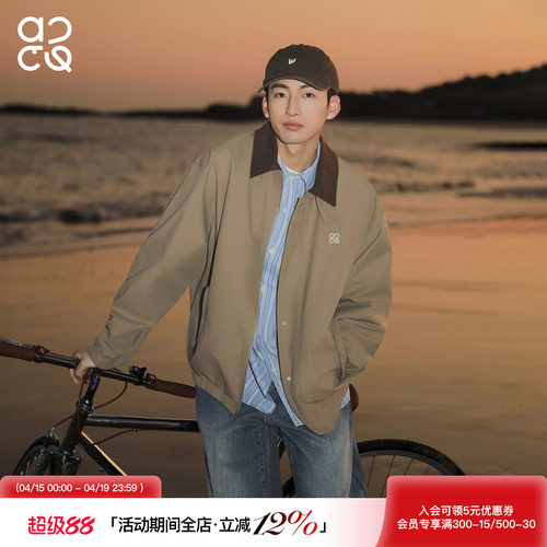 ACTUP春季巴恩风情侣工装夹克