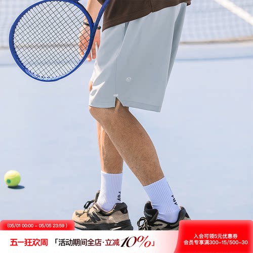 吕小虎美式透气立体反光烫画短裤
