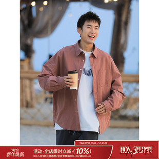 长袖 男士 衬衫 薄款 外套男上衣 吕小虎2025秋季 潮流气质衬衣开衫 新款