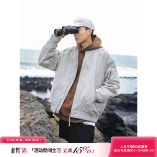 高级感工装 吕小虎美式 新款 外衣春季 上衣棒球服外套 飞行员夹克男士