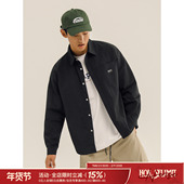 吕小虎ACTUP 男生刺绣衬衣潮流宽松外套 衬衫 2026春季 日系休闲长袖