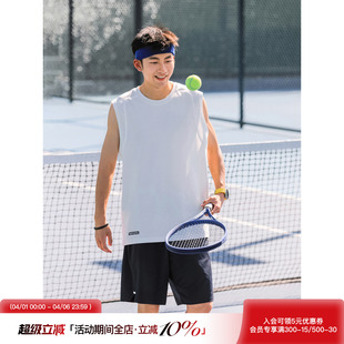 吕小虎潮牌宽肩运动健身背心男生夏季 坎肩T恤 宽松休闲设计感无袖