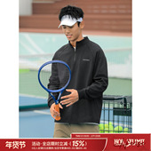 T恤春季 吕小虎ACTUP 半拉链设计立领长袖 男立体压线肌理感卫衣潮