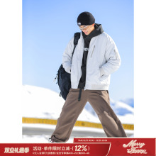 吕小虎美式潮牌MA1空军棉衣 男士冬季棒球领棉衣飞行员棉夹克外套