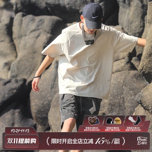吕小虎简约宽松休闲短袖T恤潮