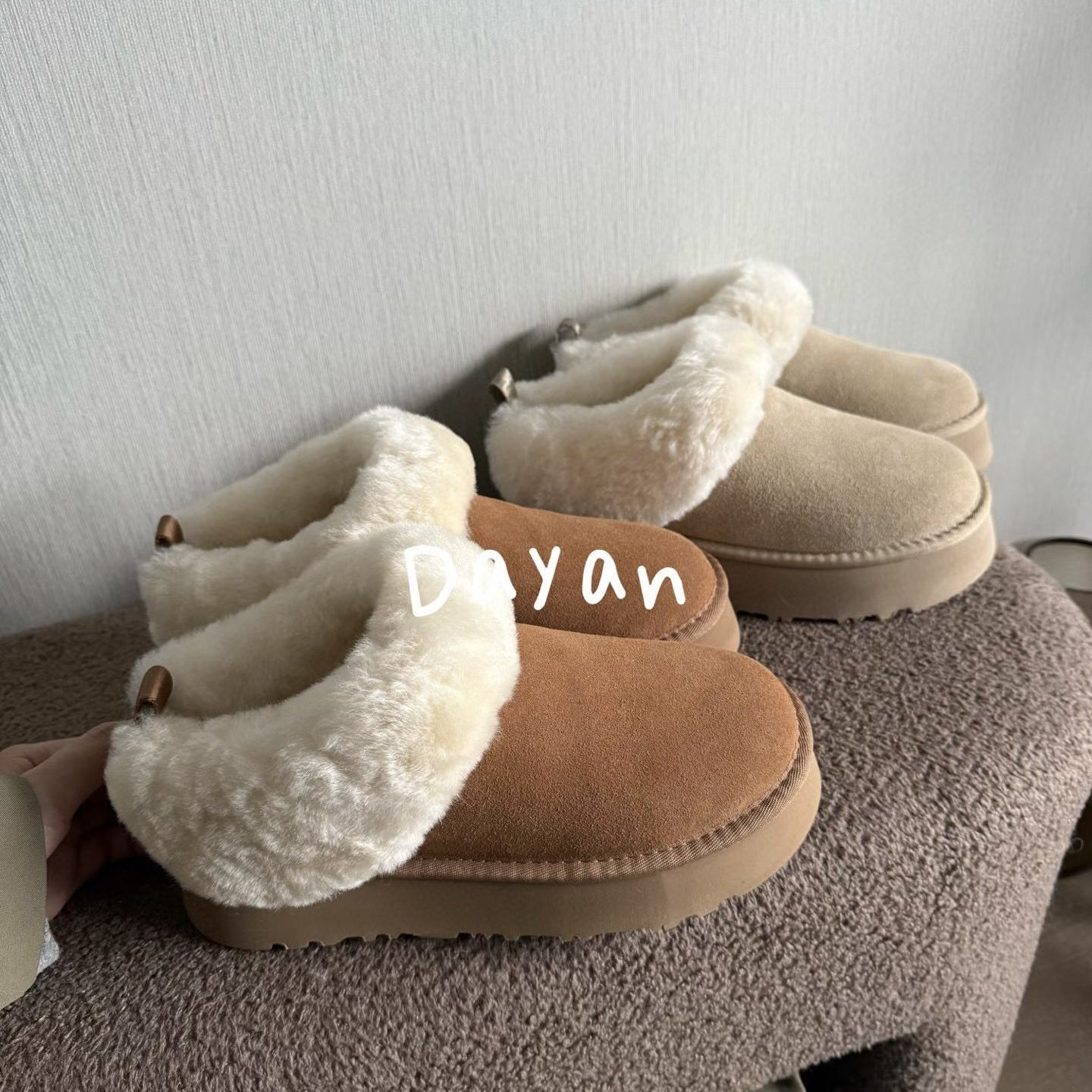 羊皮毛一体雪地靴2025新款塔茨勒女士厚底棉鞋真皮羊毛靴