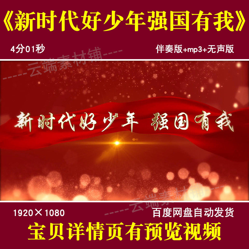 新时代好少年强国有我爱国主题学样图/效果图销售