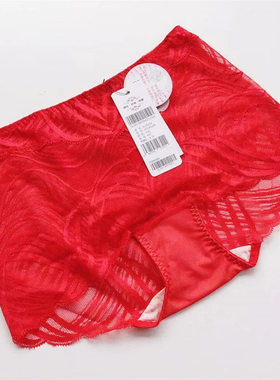 莎莲妮丝滑透气女内裤蕾丝拼接舒适无痕中腰sc18139纯蕾丝188114