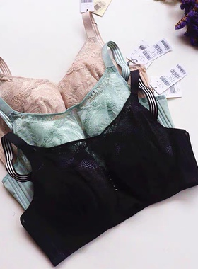 特价莎莲妮正品抹胸防走光全杯大胸显小侧收薄款调整文胸sb18214